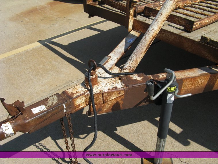 image for item 5012 16' tandem axle flat bed trailer