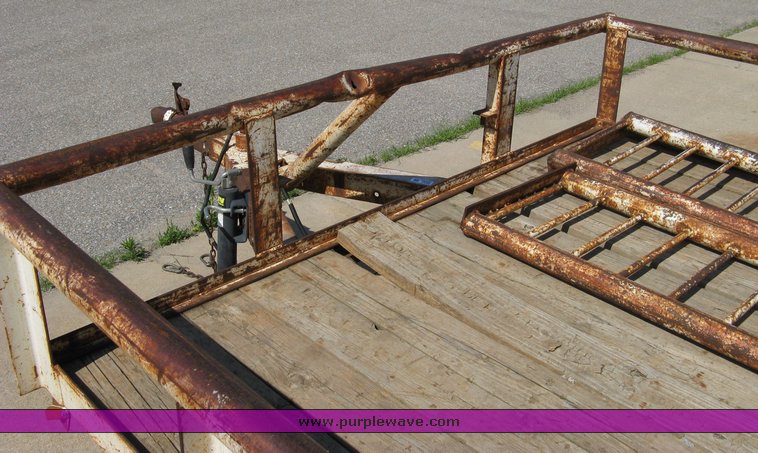 image for item 5012 16' tandem axle flat bed trailer