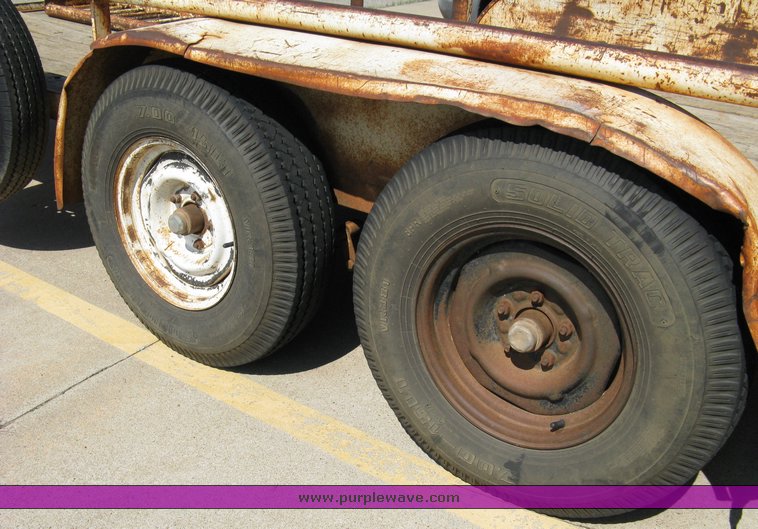 image for item 5012 16' tandem axle flat bed trailer