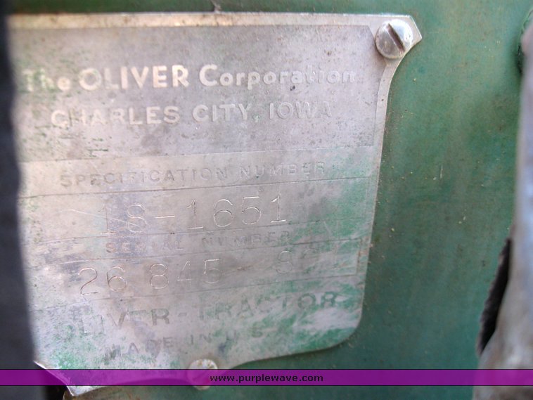 image for item 7378 1955 Oliver Super 88 tractor