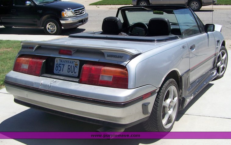 image for item 8000 1991 Mercury Capri XR2 convertible