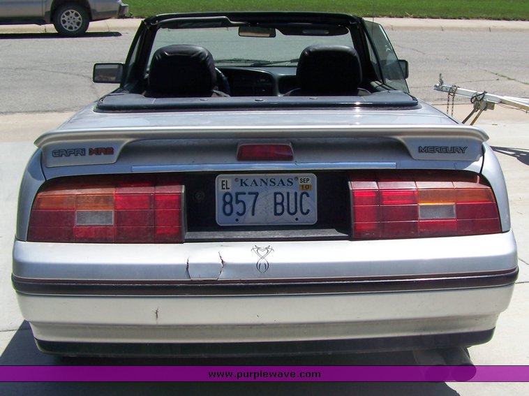 image for item 8000 1991 Mercury Capri XR2 convertible