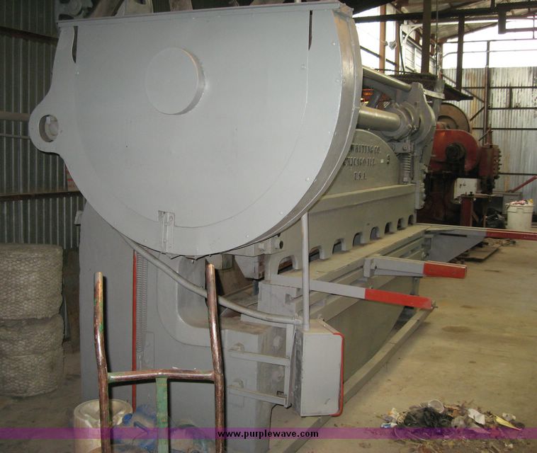 image for item 8114 George Whiting Co 10' industrial shear