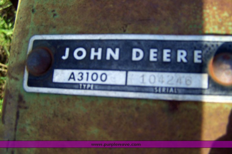 image for item 8118 John Deere 3100 plow