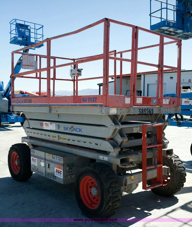 image for item 1050 2005 Skyjack SJ 7127 rough terrain scissor lift