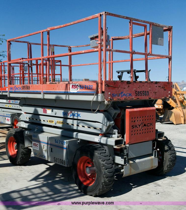 image for item 1050 2005 Skyjack SJ 7127 rough terrain scissor lift