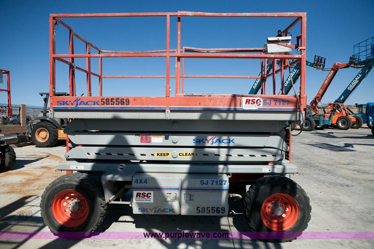 image for item 1050 2005 Skyjack SJ 7127 rough terrain scissor lift