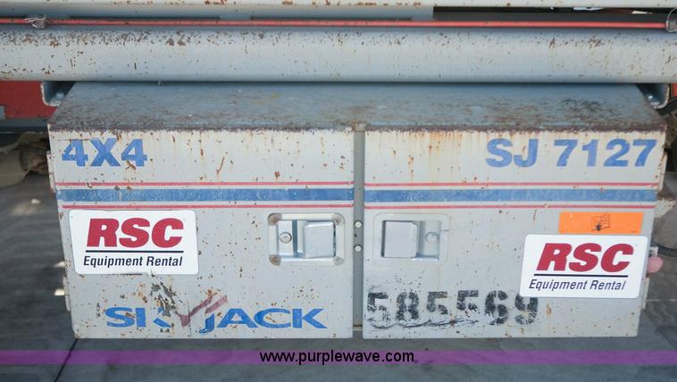 image for item 1050 2005 Skyjack SJ 7127 rough terrain scissor lift