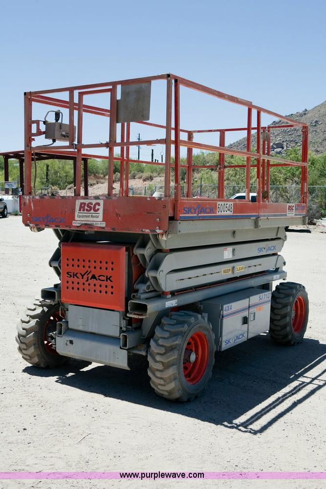 image for item 1051 2005 Skyjack SJ 7127 rough terrain scissor lift