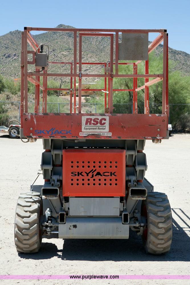 image for item 1051 2005 Skyjack SJ 7127 rough terrain scissor lift