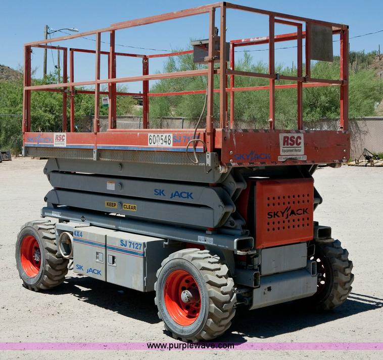 image for item 1051 2005 Skyjack SJ 7127 rough terrain scissor lift