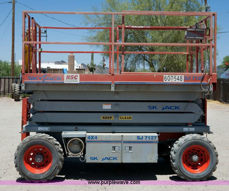 image for item 1051 2005 Skyjack SJ 7127 rough terrain scissor lift