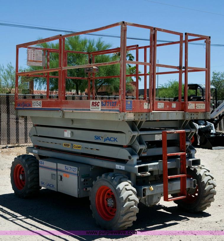 image for item 1051 2005 Skyjack SJ 7127 rough terrain scissor lift