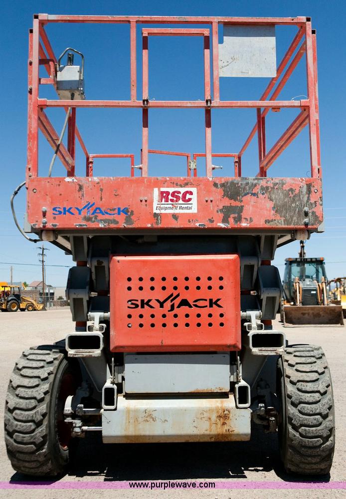 image for item 1053 2005 Skyjack SJ 7127 rough terrain scissor lift