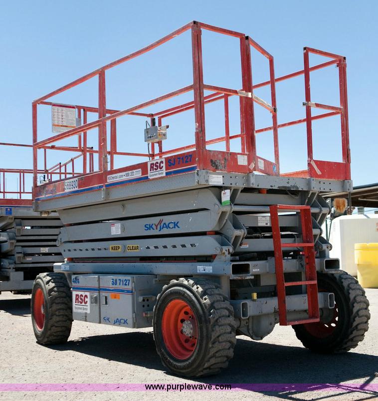image for item 1053 2005 Skyjack SJ 7127 rough terrain scissor lift