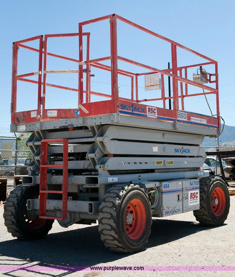 image for item 1053 2005 Skyjack SJ 7127 rough terrain scissor lift
