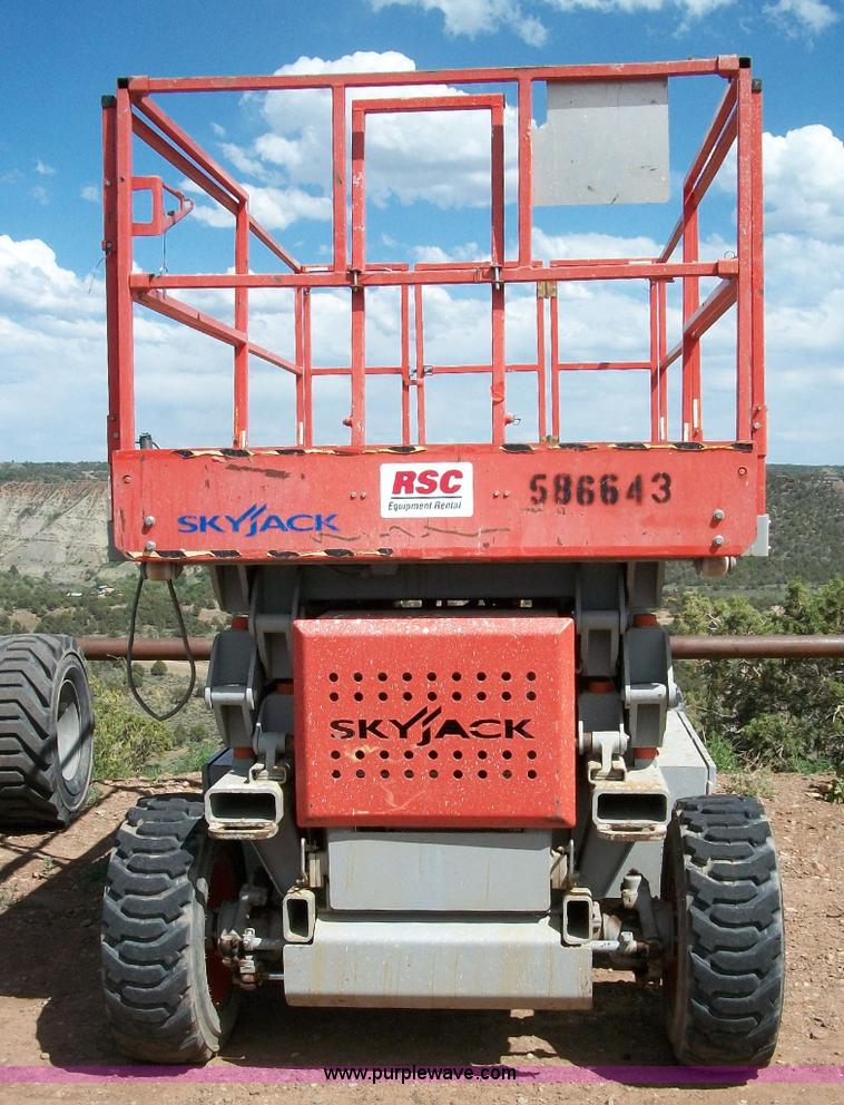 image for item 1054 2005 Skyjack SJ 7127 rough terrain scissor lift