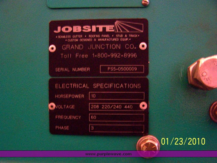 image for item 1750 Jobsite PS500 steel stud roll form