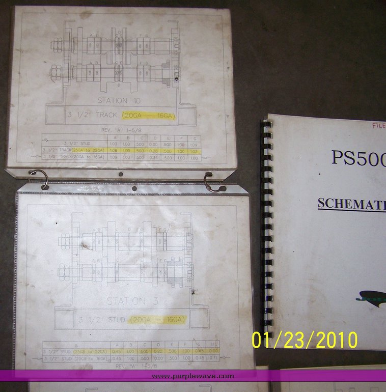 image for item 1750 Jobsite PS500 steel stud roll form