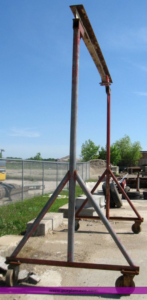 image for item 2347 Two ton A frame with dolly