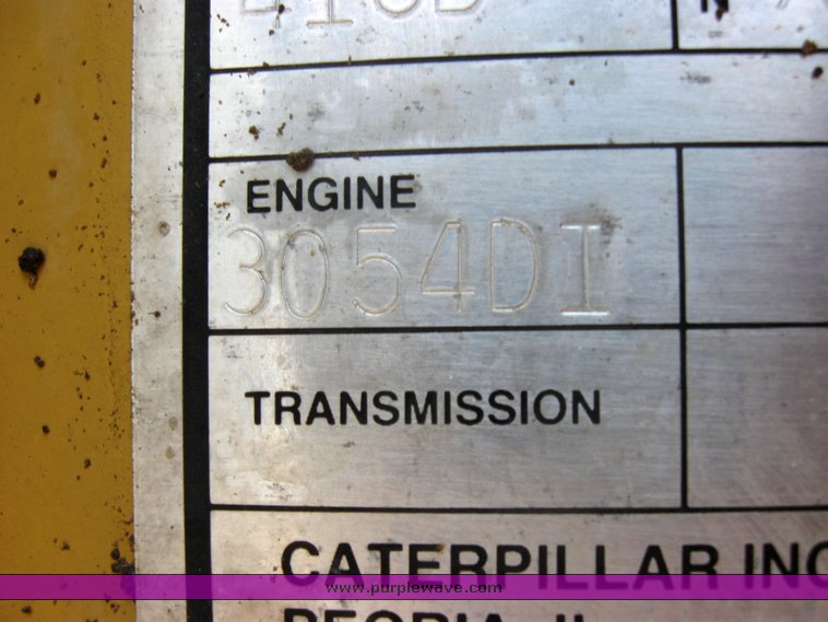 image for item 2424 1993 Caterpillar 416B backhoe