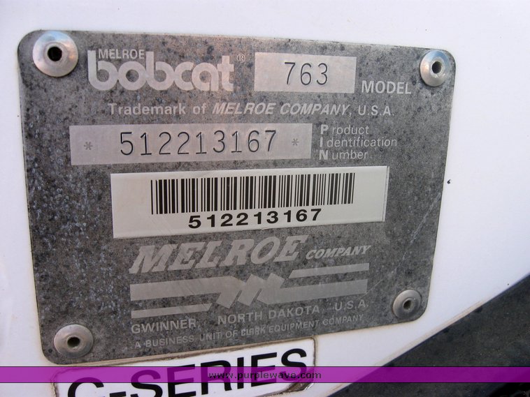 image for item 2530 1995 Bobcat 763 skid steer
