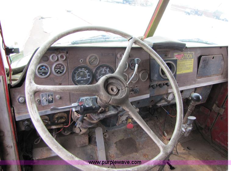 image for item 3349 1970 Autocar fuel lube semi truck