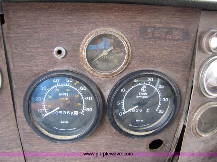 image for item 3349 1970 Autocar fuel lube semi truck