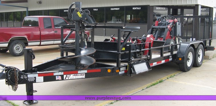 image for item 5011 Toro mini skid steer, attachments and custom trailer