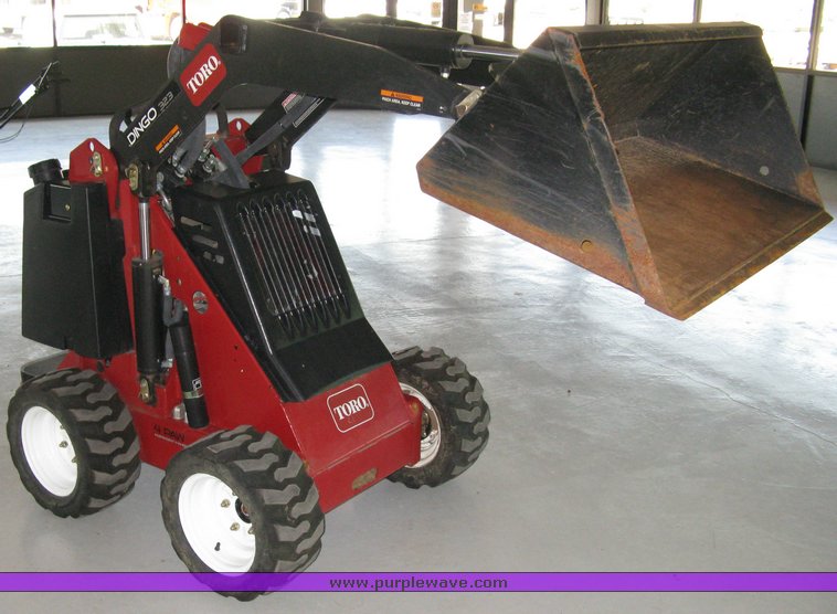 image for item 5011 Toro mini skid steer, attachments and custom trailer