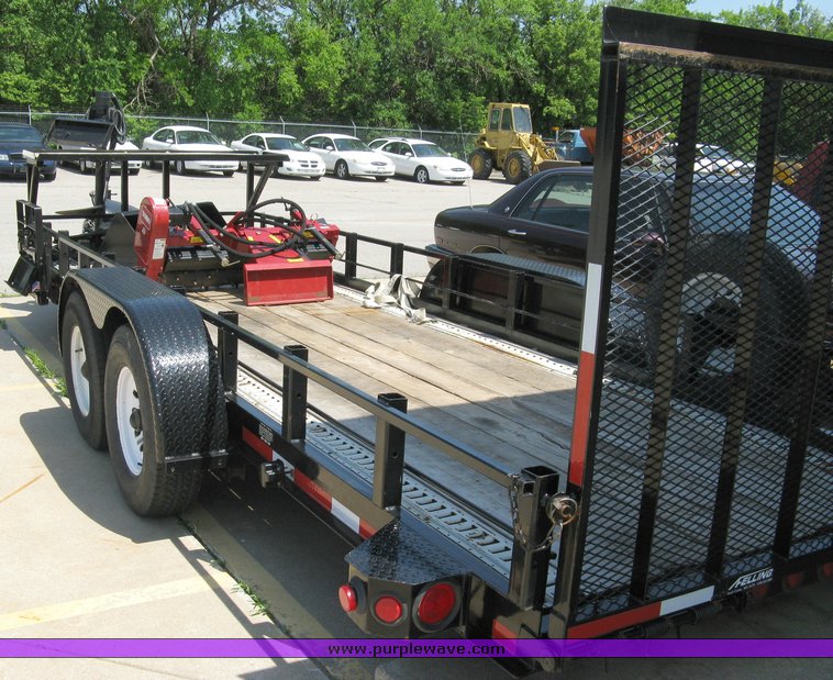 image for item 5011 Toro mini skid steer, attachments and custom trailer