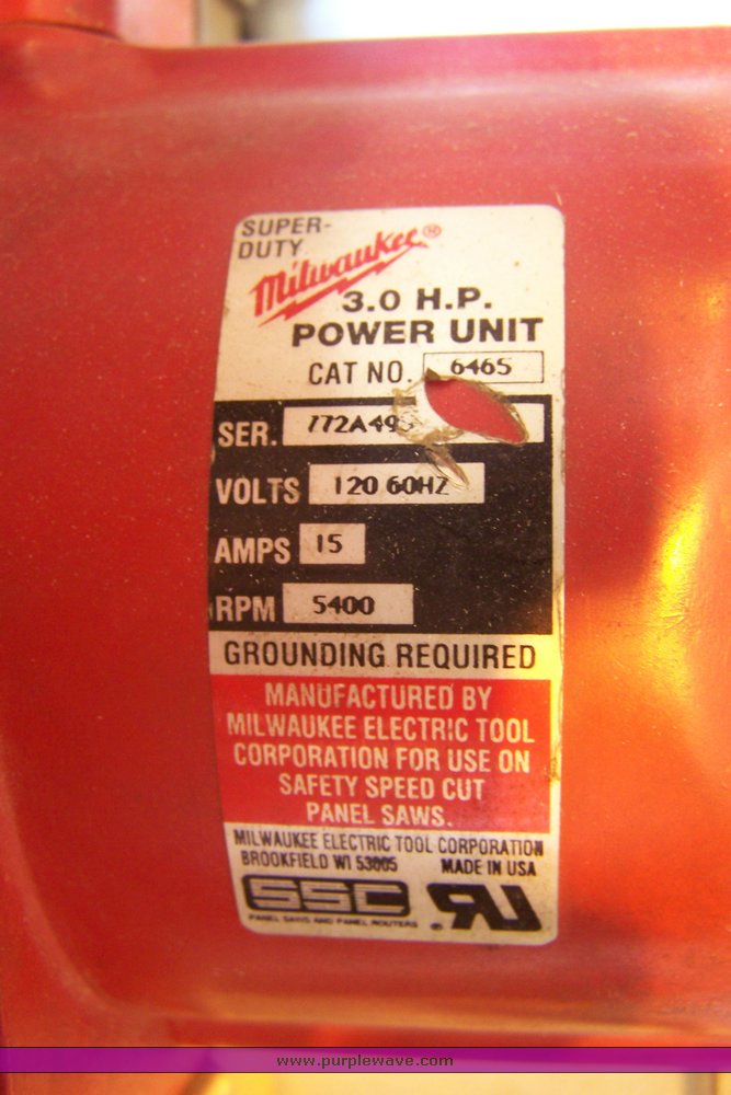 image for item 8500 Safety Speed Cut mfg. panel saw