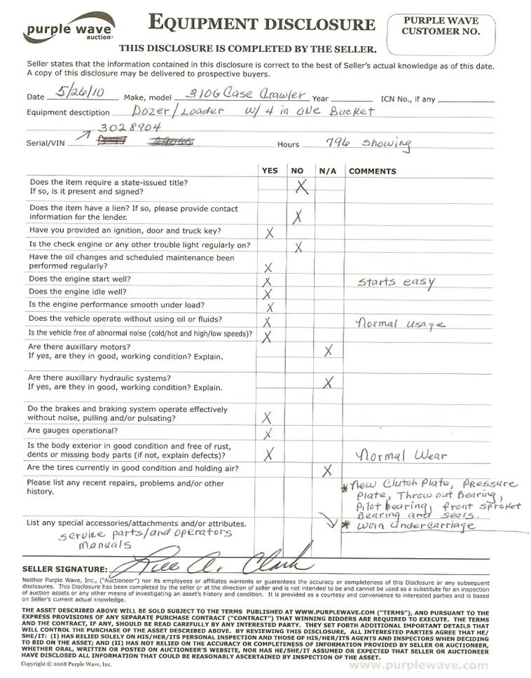 image for item 1500 Case 310G crawler loader