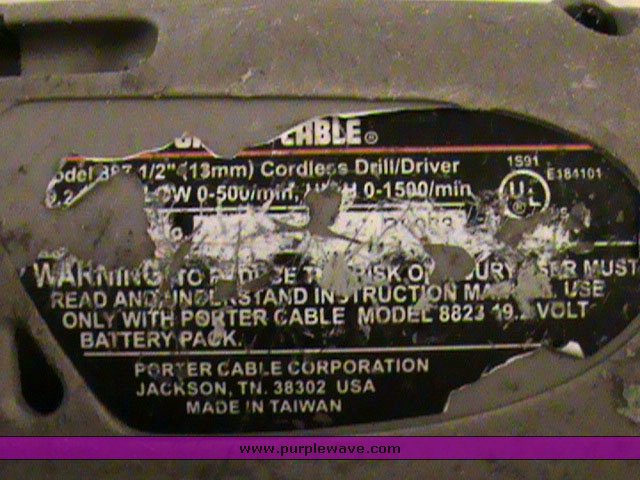 image for item 1005 Porter Cable 19.2 volt 1/2" drill