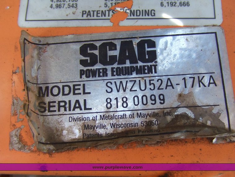 image for item 2132 SCAG walk behind mower