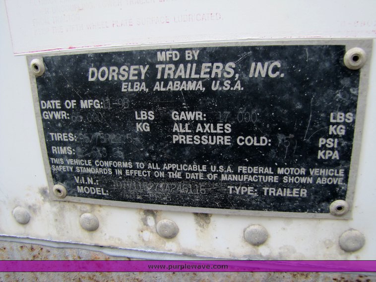image for item 3327 1996 Dorsey AIDT-ESCG 53' van trailer