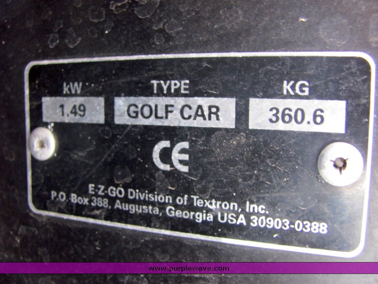 image for item 4610 2002 E2-GO electric golf cart