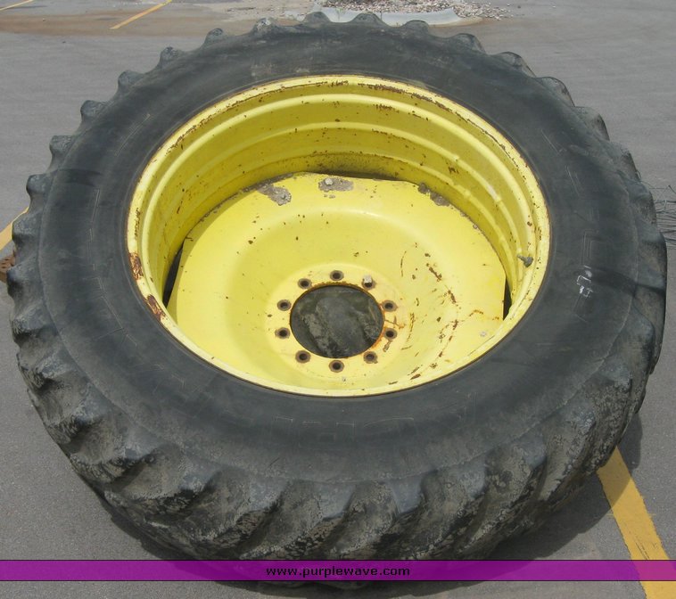 image for item 2137 (2) used tractor tires with hubs