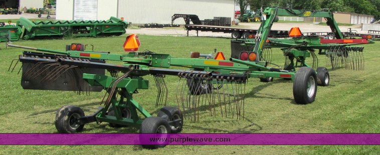 image for item 3357 Two Victor rotary rakes with double rake hitch