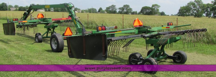 image for item 3357 Two Victor rotary rakes with double rake hitch