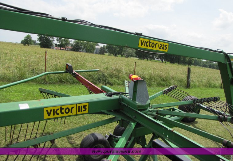 image for item 3357 Two Victor rotary rakes with double rake hitch