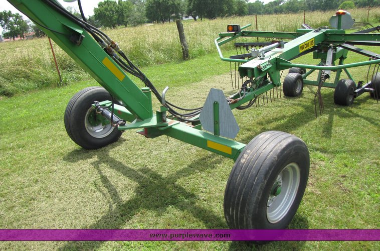 image for item 3357 Two Victor rotary rakes with double rake hitch
