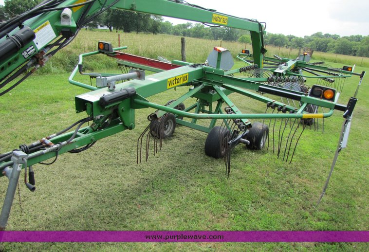 image for item 3357 Two Victor rotary rakes with double rake hitch