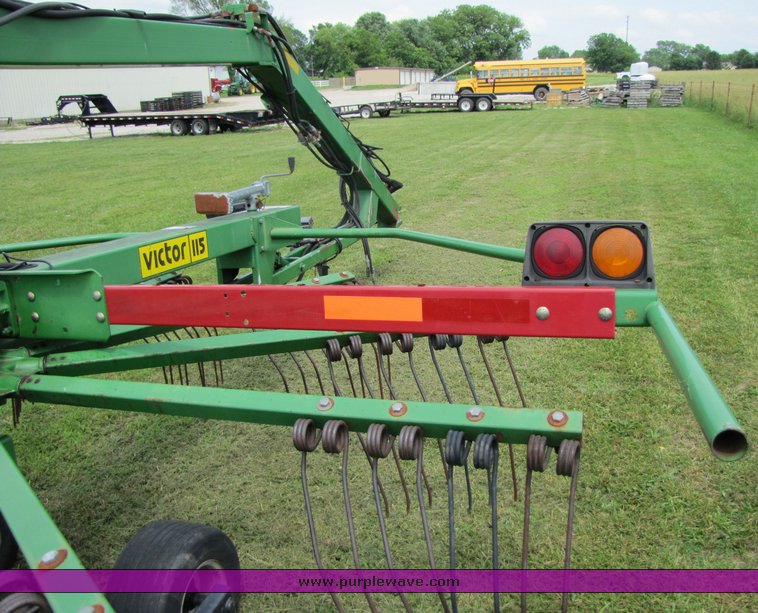 image for item 3357 Two Victor rotary rakes with double rake hitch