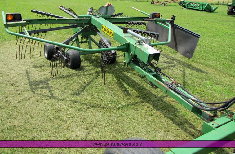 image for item 3357 Two Victor rotary rakes with double rake hitch