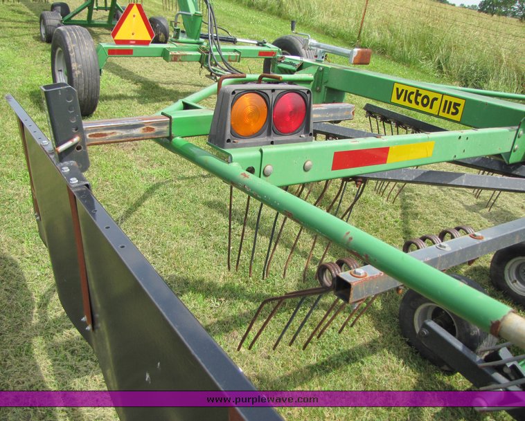 image for item 3357 Two Victor rotary rakes with double rake hitch