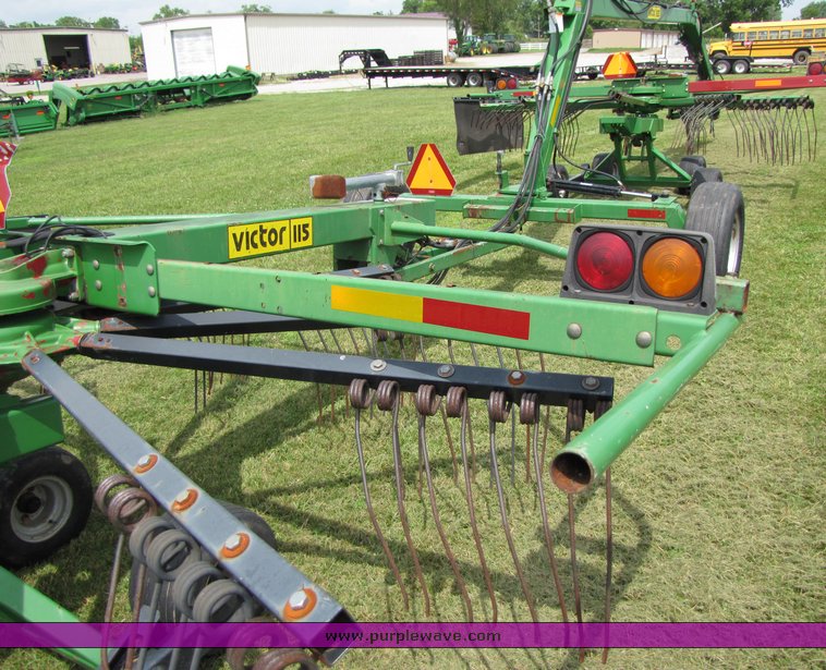 image for item 3357 Two Victor rotary rakes with double rake hitch