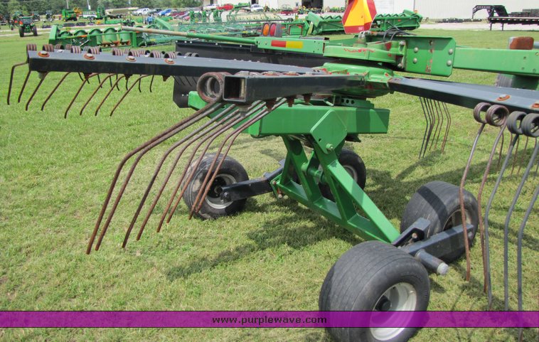 image for item 3357 Two Victor rotary rakes with double rake hitch