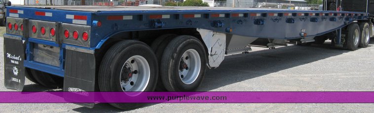 image for item 5015 1999 Western Trailers 45' flat bed hopper trailer