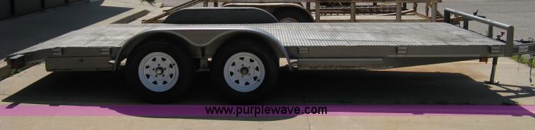image for item 5028 2006 Buck Dandy 18' tandem axle flat bed trailer